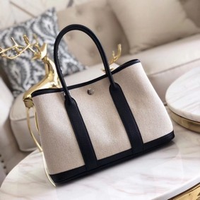 Hermes Garden Party 36cm Tote Bags Original Leather H3698 Black Top Replica HMS9BC5635X