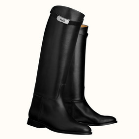 First-class Quality Hermes Jumping Boots In Black Calfskin HMS4RRVXTDU