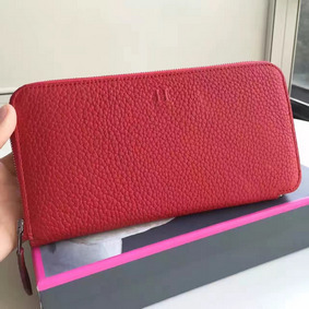 New Hermes Red Clemence Azap Zipped Wallet HMS0TRXB2M6