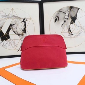 Hermes Cosmetic Bag H3699 Red Replica HMSGE19X08Z
