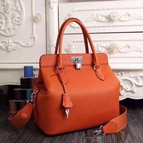 Hermes Toolbox Togo Bag Original Leather 3259 Orange Replica HMSGE26BVC7