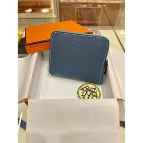 Cheap Hermes Constance Wallets espom leather H2298 blue Wallets HMS3480S0T6