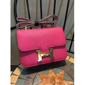 Hermes Constance Bag Calfskin Leather H9978 Rose Replica HMSA7I8V3T1