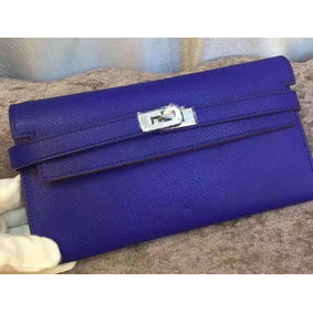 Hermes Kelly Wallet Epsom Leather H009 Royal Replica HMS6RC4NK5S