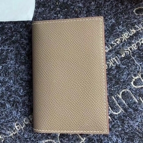 Hermes MC2 Euclide Card Holder In Taupe Epsom Leather HMSPF8I0F7S