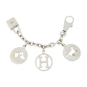 Hermes Silver Breloque Bag Charm Replica HMSN1O7ZHPE