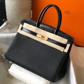 Hermes Touch Birkin 30cm Limited Edition Black Bag Replica HMSKSL0OV61