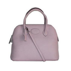 Imitation Hermes Bolide 37CM Calfskin Leather Tote Bags H509084 Light Pink HMSMODYM5B9