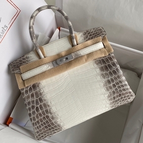 Hermes Diamond Birkin 30cm Bag In Himalaya Niloticus Crocodile Skin Top Replica HMSH79I3UTF