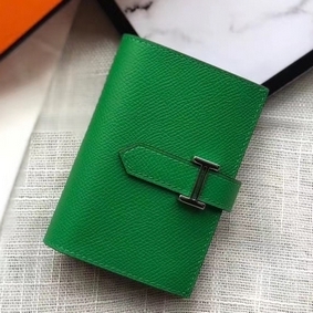 Hermes Bearn Mini Wallet In Bamboo Epsom Leather Replica HMS64AALW6Q
