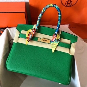 Hermes Birkin 30 Handmade Bag In Bambou Clemence Leather Replica HMSV2TN2CE0