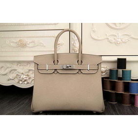 Hermes Birkin 35CM 30CM Tote Bag Original Leather HB35O Grey 1:1 Replica HMS7N933O8N