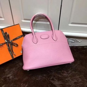 Top Replica Hermes Bolide 31CM Calfskin Leather Tote Bag B3302 Pink HMSXP1BTAL5