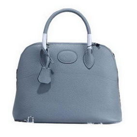 Imitation Hermes Bolide 31CM Calfskin Leather Tote Bag H509083 SkyBlue HMSTR1A1E70