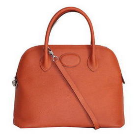 Best Quality Hermes Bolide 37CM Calfskin Leather Tote Bags H509084 Orange HMSZZAEFD70