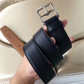 Hermes Etriviere 40 Belt In Black Epsom Leather Replica HMSOKLJ2G3B