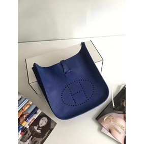 Hermes Evelyne 30cm Messenger Bag E3301 Blue 1:1 Replica HMS71325176