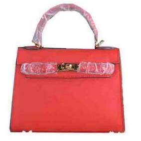 Hermes Kelly 22cm Tote Bag Calfskin Leather Red Replica HMS457NEN2W