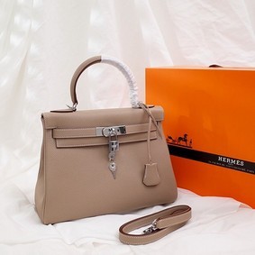 Hermes Kelly Shoulder Bag Original TOGO Leather KY3255 apricot HMS2KHN2SIH