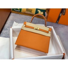 Hermes Original Epsom Leather KEL2578 orange HMSKA895P01