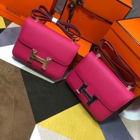 Hermes Original Espom Leather Constance Bag 5333 Purplish red HMSWH0D9E3N