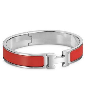 First-class Quality Hermes Red Enamel Clic H PM Bracelet HMSH9NAC44I
