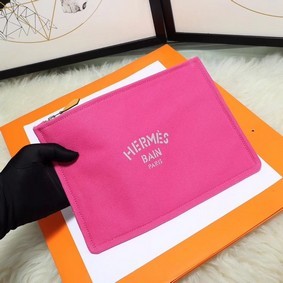 Knockoff Hermes Cosmetic Bag H3700 Rose HMS3K9314H4