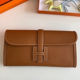 Hermes Jige Elan 29 Clutch Bag In Gold Epsom Leather Replica HMSU9740I95