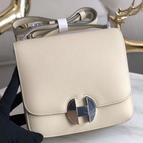 Hermes 2002 20cm Bag In Craie Evercolor Calfskin 1:1 Replica HMSDMMIZ0QJ