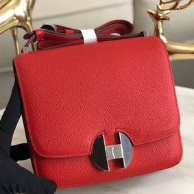 Imitation Hermes 2002 20cm Bag In Red Evercolor Calfskin HMSKF693RTK