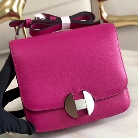 High Quality Hermes 2002 20cm Bag In Rose Purple Evercolor Calfskin HMS7A8JY4C7