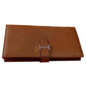 High Quality Hermes Bearn Japonaise Grainy Leather Wallet H8622W Wheat HMSI2GPJ7O9
