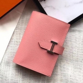 Hermes Bearn Mini Wallet In Rose Confetti Epsom Leather Replica HMS6FMGO0N8