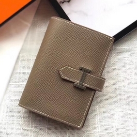 Fake Hermes Bearn Mini Wallet In Taupe Epsom Leather HMS5B4ZIY02