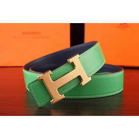 Hermes Belt H3055G Green Replica HMS63D02YV7