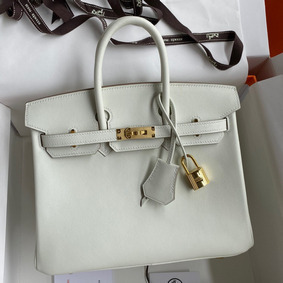 Knockoff Hermes Birkin 25 Retourne Handmade Bag In Beton Swift Calfskin HMS91OA97BG