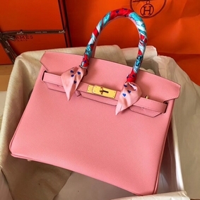Hermes Birkin 30 Handmade Bag In Pink Epsom Leather Replica HMSCUXHUZWT