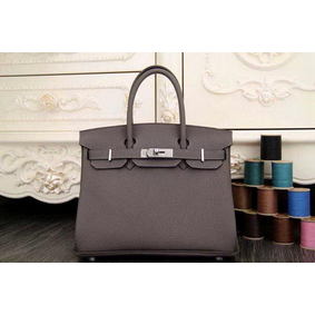Best Quality Hermes Birkin 35CM 30CM Tote Bag Original Leather HB35O Gray HMS9120N9NI