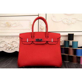 Hermes Birkin 35CM 30CM Tote Bag Original Leather HB35O Red Replica HMS9J124MQ8