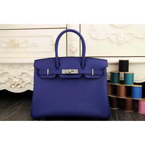 First-class Quality Hermes Birkin 35CM 30CM Tote Bag Original Leather HB35O Royal HMSY587MI8J