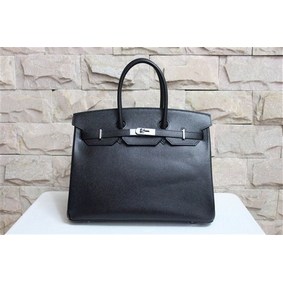 Top Replica Hermes Birkin 35CM Tote Bag Clemence Leather H6089 Black/Rose/Pink/Green/Blue/Brown HMSJK895SAT