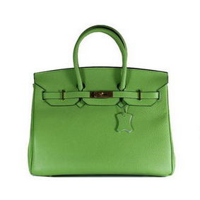 Hermes Birkin 35CM Tote Bag Green Clemence Leather H6089 Gold Replica HMS5K819OYG