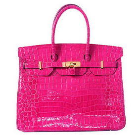 1:1 Replica Hermes Birkin 35CM Tote Bag Peach Iridescent Croco Leather Gold HMSXMMD3TU6