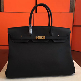 Hermes Birkin 40 Handmade Bag In Black Clemence Leather HMS9YD2FMZH