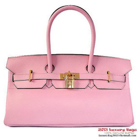Hermes Birkin 42cm JPG Birkin Togo Leather Bag Pink Gold Replica HMSBX8871CI