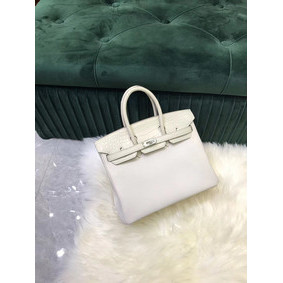 Hermes Birkin Bag Original Leather crocodile togo HBK2530 &white Replica HMS5O3TQ8M0
