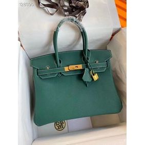 AAA Hermes Birkin Bag Original Togo Leather 17825 Green HMSFH9I2W78