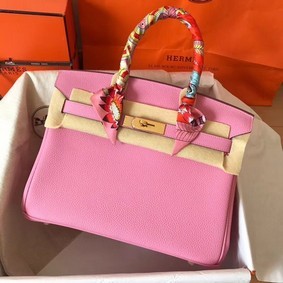 Hermes Birkin Tote Bag Original Togo Leather BK35 Cherry blossoms Replica HMS9PMH74CD