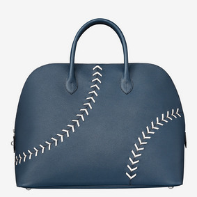 Hermes Blue Malte Bolide 1923 45 Baseball Bag Top Replica HMS8FV61379