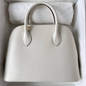 Cheap Hermes Bolide 1923 25 Handmade Bag In Nata Evercolor Calfskin HMSY9YE3F94